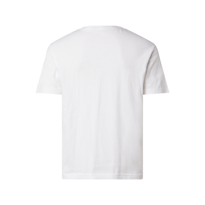 Calvin Klein T-Shirt Blanc Logo Poche Noire