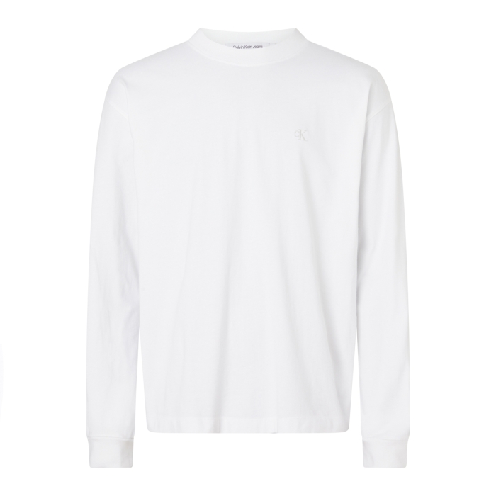 Calvin Klein T-shirt Manche Longues Blanc