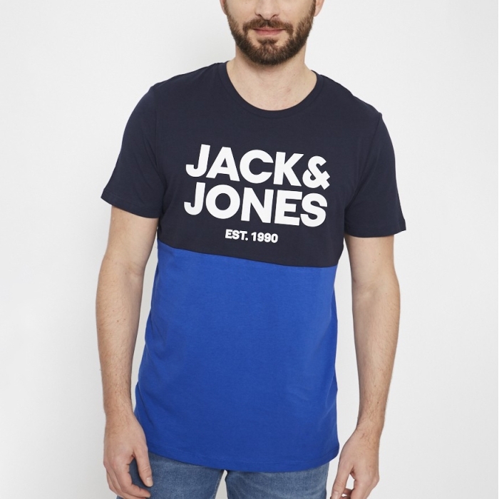 T-Shirt Jack & Jones bi-colore - Sky Captain
