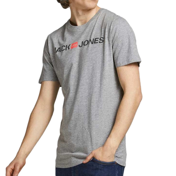 T-Shirt Jack & Jones Logo - Light Grey