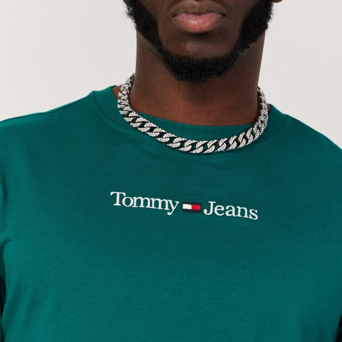 T-Shirt Tommy Jeans Classic Linear - Turf Green